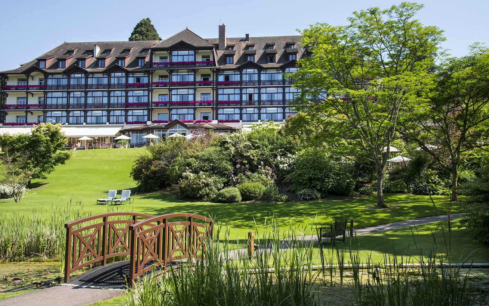 Hotel Ermitage Evian-les-Bains Bagian luar foto